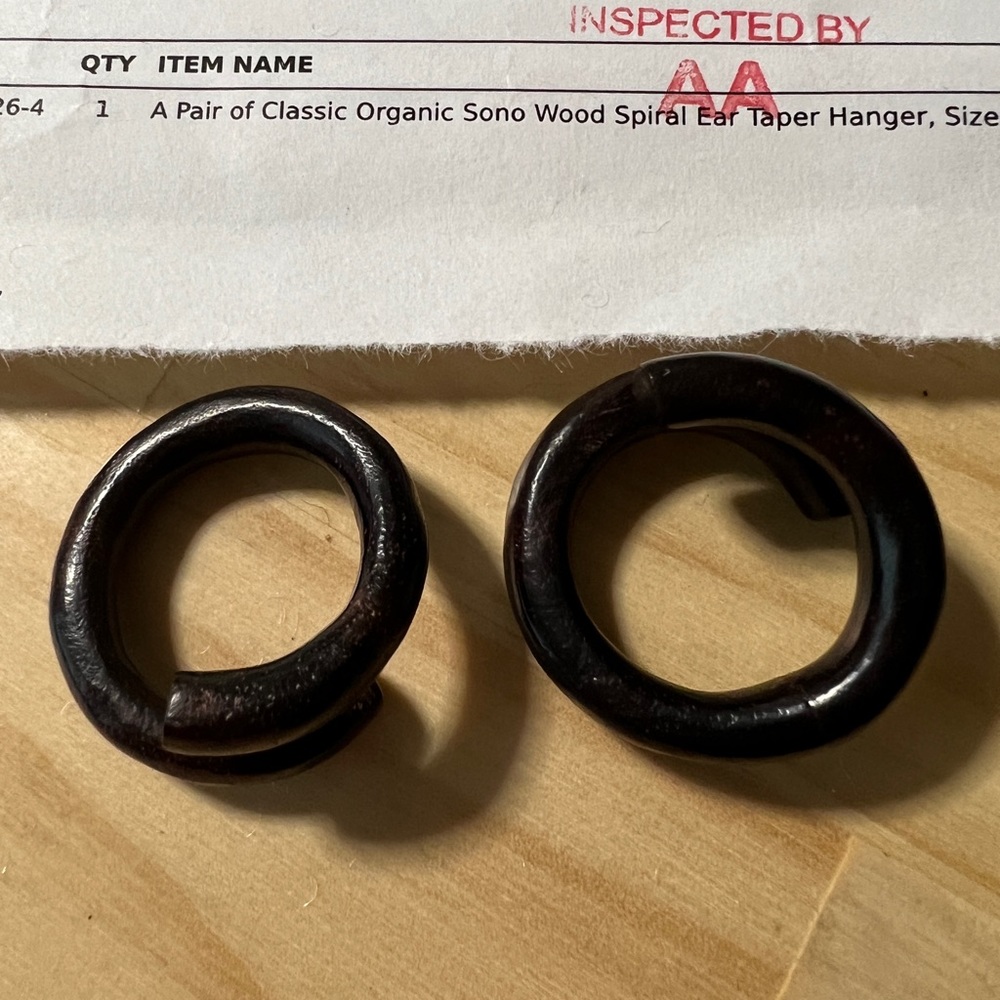 4 gauge wood earrings